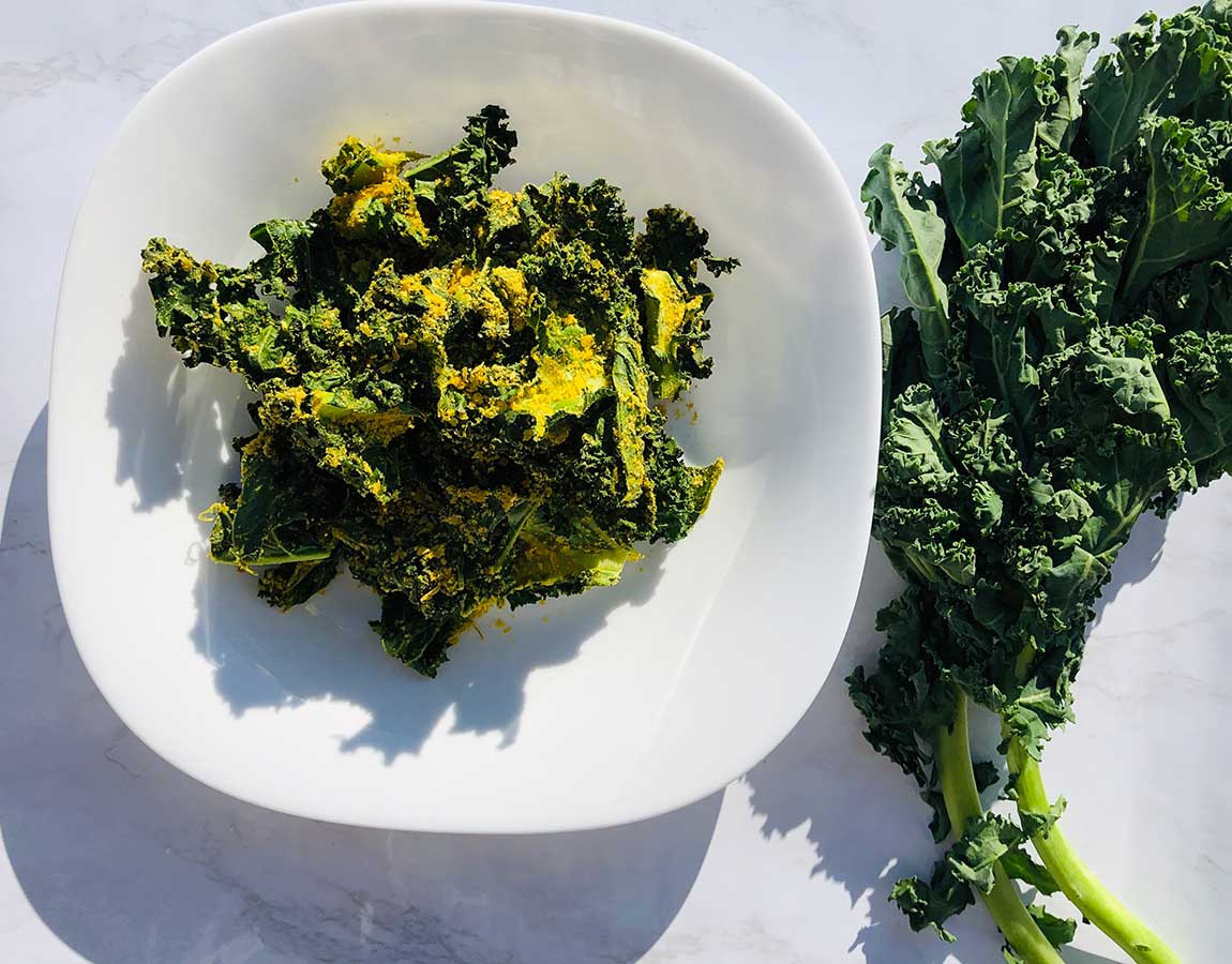 easy kale chips vegan recipe